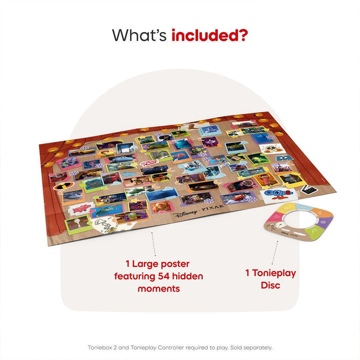 Tonies Disney Pixar: Scene Searchers Tonieplay Game-Audio Player Cards + Characters- | Natural Baby Shower