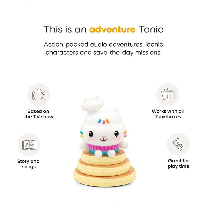 Tonies Gabby's Dollhouse - Cakey Cat Tonie Audio Character-Audio Player Cards + Characters- | Natural Baby Shower