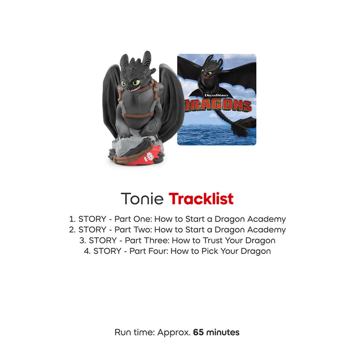Tonies How to Train Your Dragon: Toothless-Audio Player Cards + Characters- | Natural Baby Shower