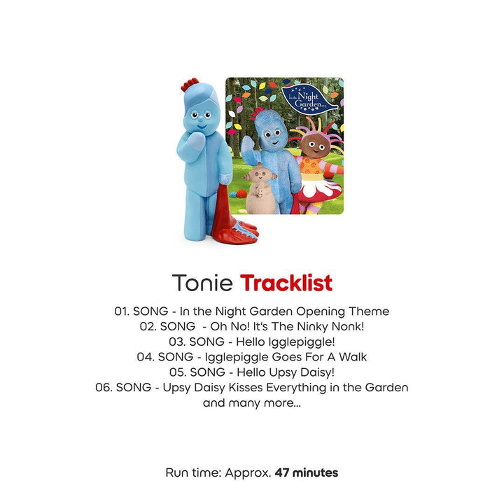 Tonies In The Night Garden - A Musical Journey-Audio Player Cards + Characters- | Natural Baby Shower