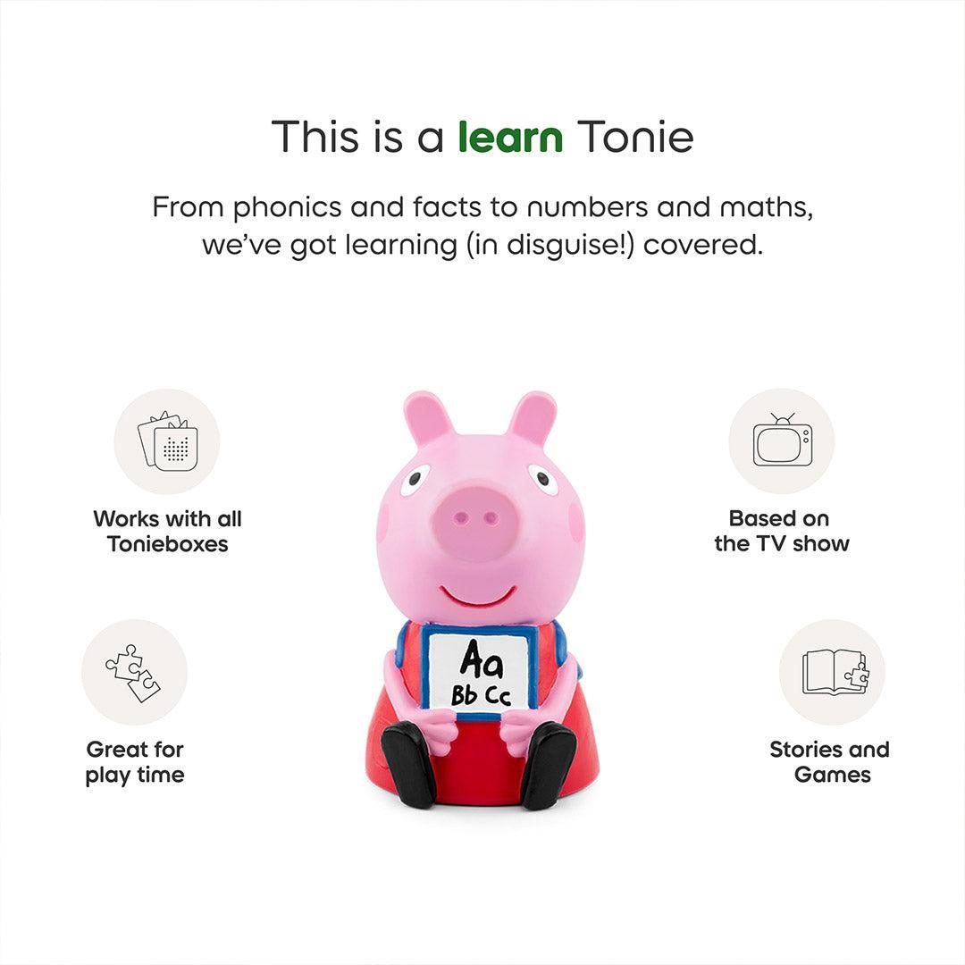 Tonies Peppa Pig - Learn With Peppa-Audio Player Cards + Characters- | Natural Baby Shower