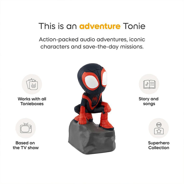 Tonies Marvel Spider-Man - Miles Morales-Audio Player Cards + Characters- | Natural Baby Shower