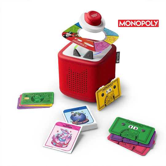 Tonies Monopoly - Real Estate Rush Tonieplay Game-Audio Player Cards + Characters- | Natural Baby Shower