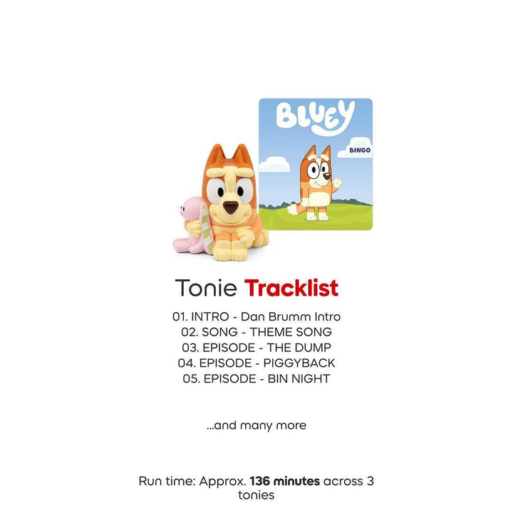 Tonies Multipack Bluey Audio Characters-Audio Player Cards + Characters- | Natural Baby Shower