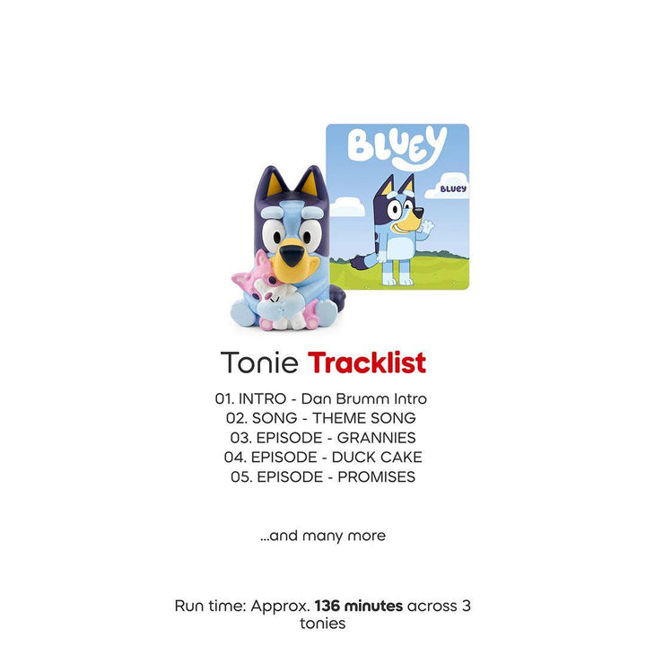Tonies Multipack Bluey Audio Characters-Audio Player Cards + Characters- | Natural Baby Shower