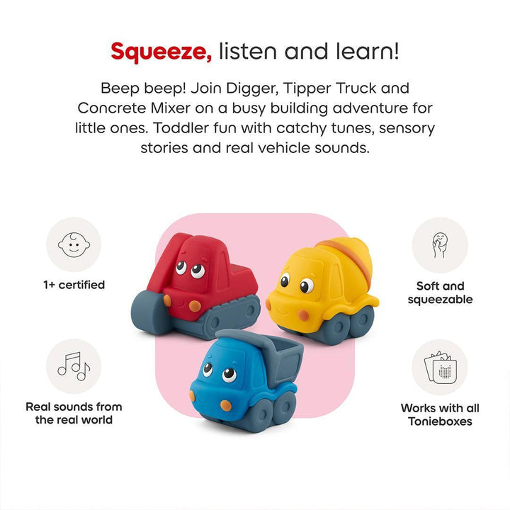 Tonies My First Tonies - Construction Set-Audio Player Cards + Characters-Construction Set- | Natural Baby Shower