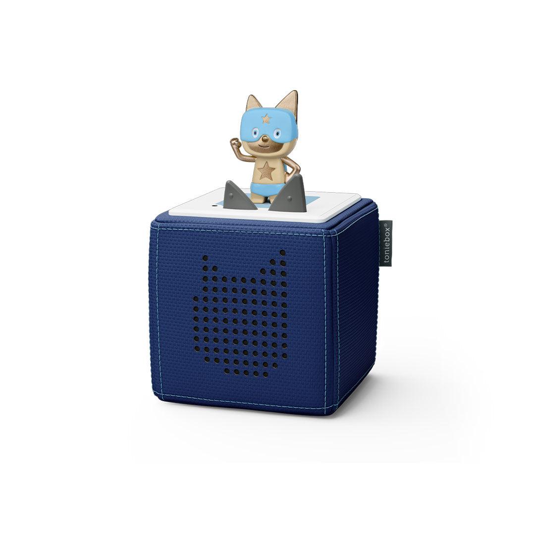 Tonies Toniebox - Special Edition Navy With Superhero Creative Tonie-Audio Players- | Natural Baby Shower