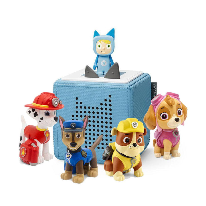 Tonies Paw Patrol Starter Bundle-Audio Player Cards + Characters-Light Blue- | Natural Baby Shower