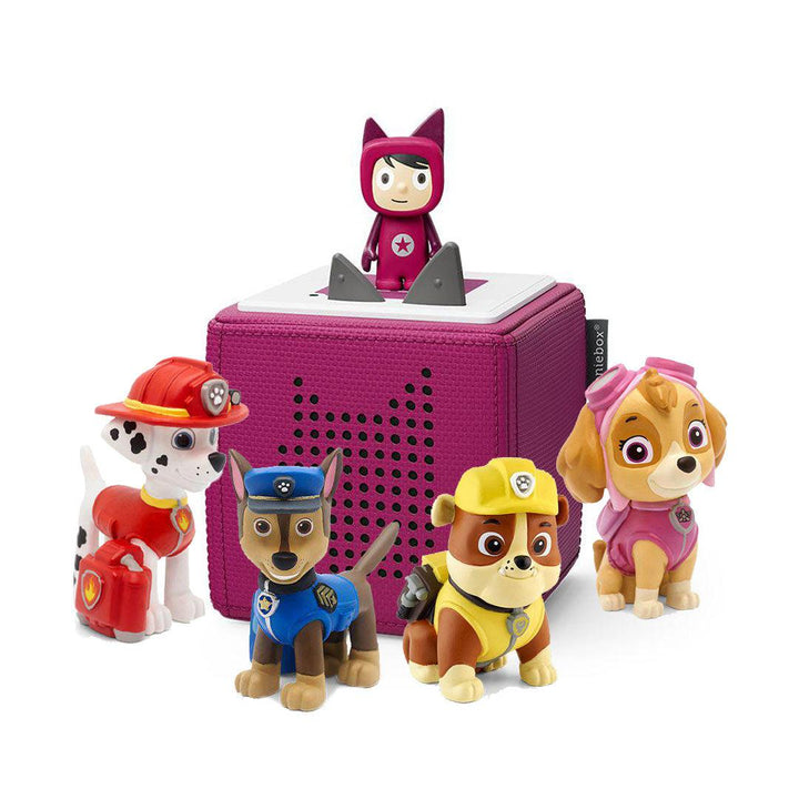 Tonies Paw Patrol Starter Bundle-Audio Player Cards + Characters-Purple- | Natural Baby Shower