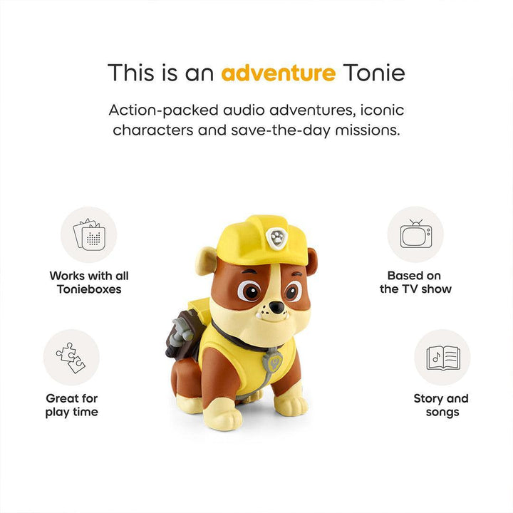Tonies Paw Patrol - Rubble-Audio Player Cards + Characters- | Natural Baby Shower