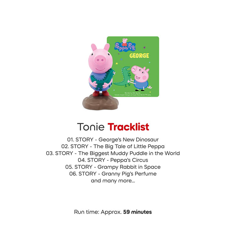 Tonies Peppa Pig - George Pig-Audio Player Cards + Characters- | Natural Baby Shower