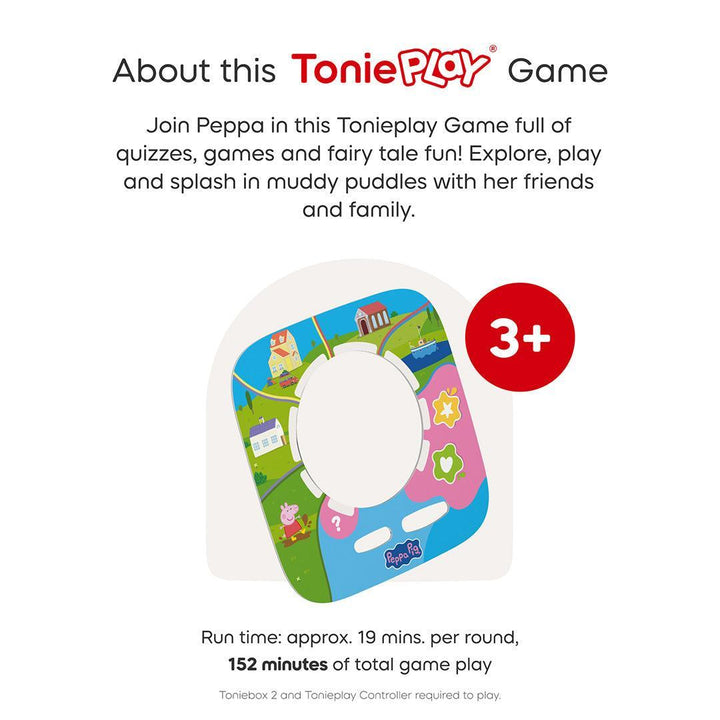 Tonies Peppa Pig: Playdate with Peppa Tonieplay Game-Audio Player Cards + Characters- | Natural Baby Shower