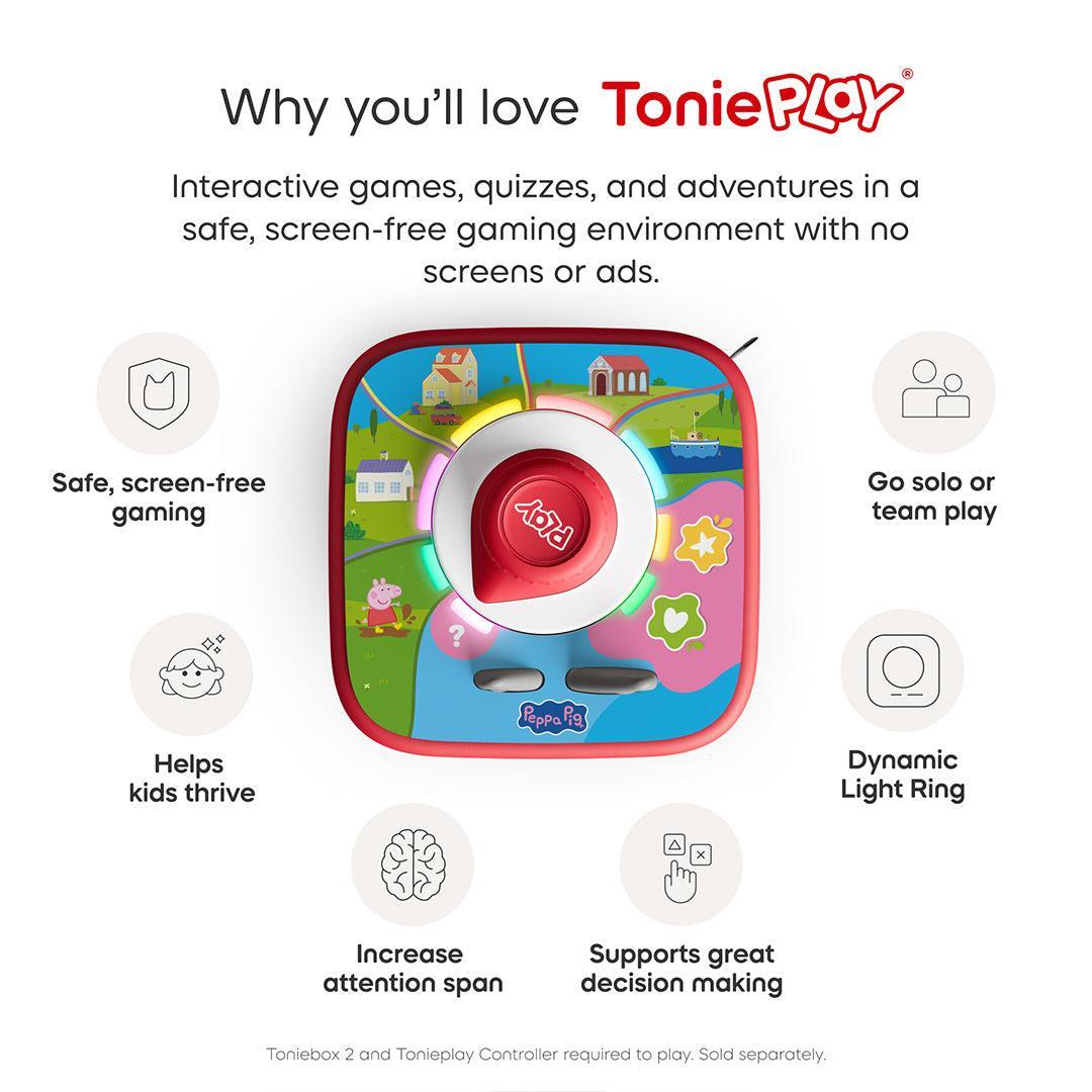 Tonies Peppa Pig: Playdate with Peppa Tonieplay Game-Audio Player Cards + Characters- | Natural Baby Shower