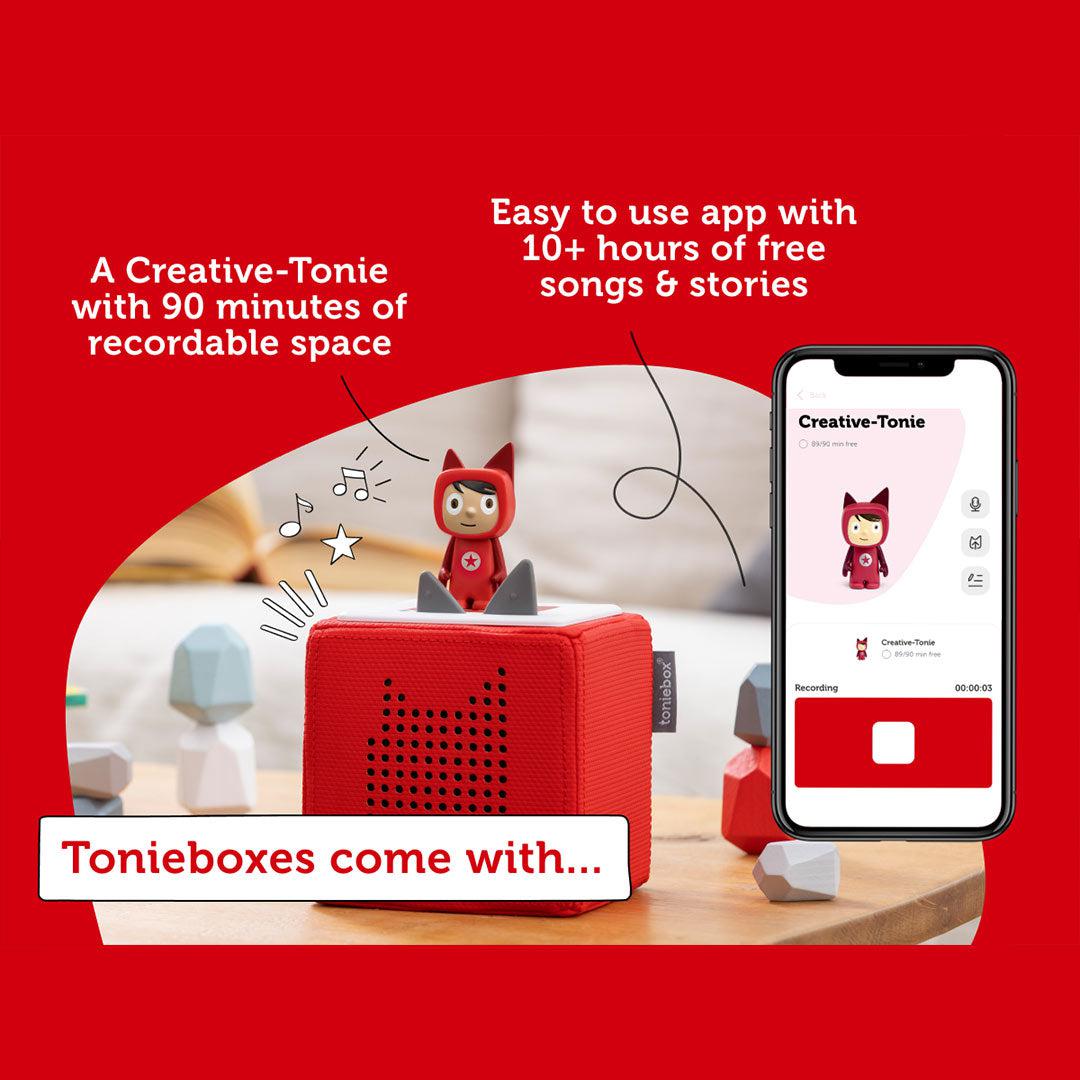 Tonies Toniebox Starter Set - Red-Audio Players- | Natural Baby Shower