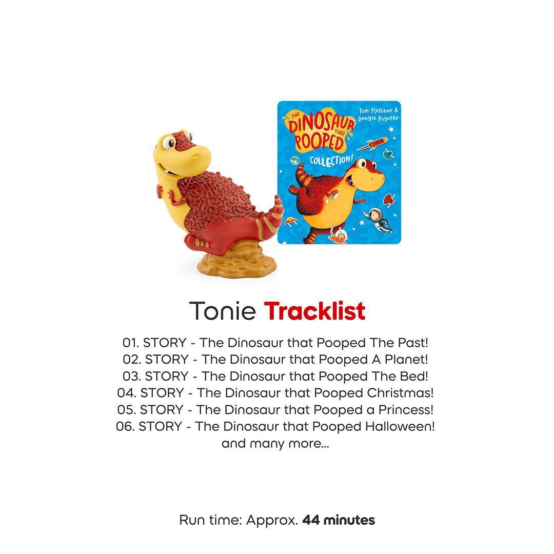 tonies The Dinosaur that Pooped Collection, para uso con toniebox, narrado por McFly, a partir de 3 años