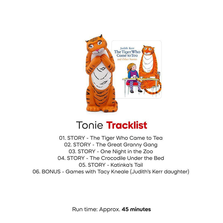 Tonies The Tiger Who Came To Tea And Other Stories-Audio Player Cards + Characters- | Natural Baby Shower