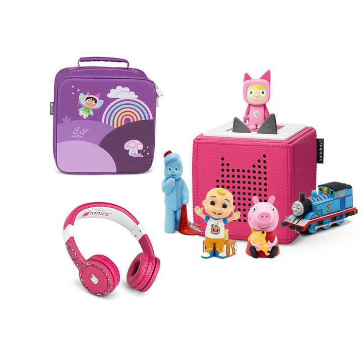 Tonies Ultimate Toddler Bundle-Audio Players-Pink Rainbow- | Natural Baby Shower