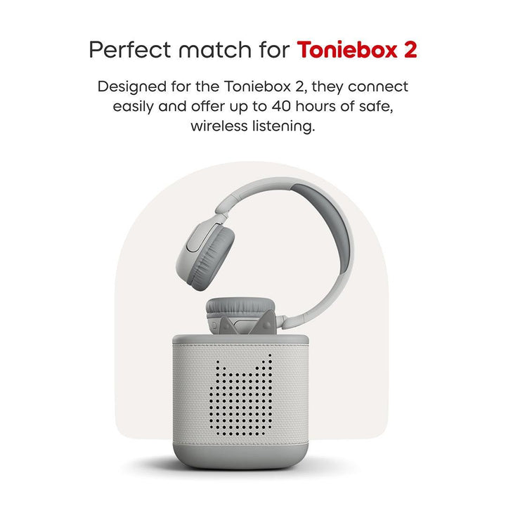 Tonies Toniebox 2 Bluetooth Headphones - Grey-Audio Player Accessories-Grey- | Natural Baby Shower