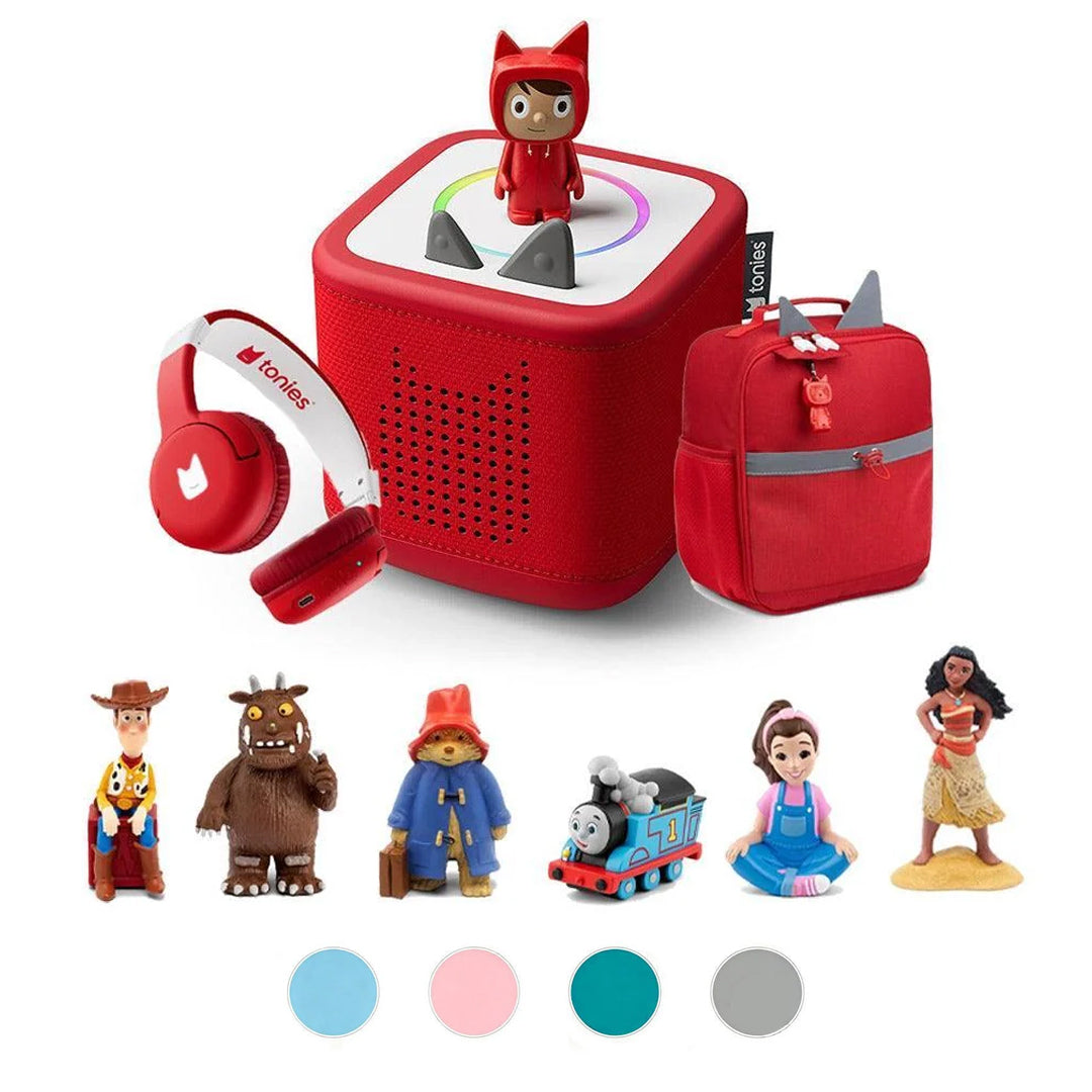Tonies Toniebox 2 Build Your Own Bundle | 6 Tonies + Creative + Headphones + Backpack