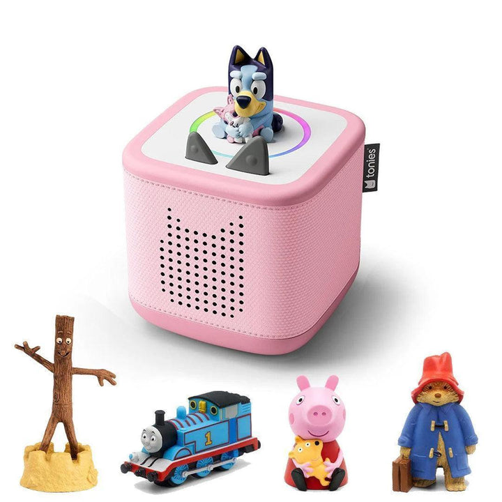 Tonies Toniebox 2 Bundle - Best Sellers (6pc)-Audio Players-Cloud Pink-Without Headphones | Natural Baby Shower