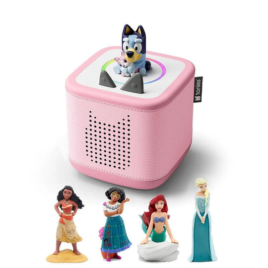 Tonies Toniebox 2 Bundle - Disney Princess (6pc)-Audio Players-Cloud Pink-Without Headphones | Natural Baby Shower