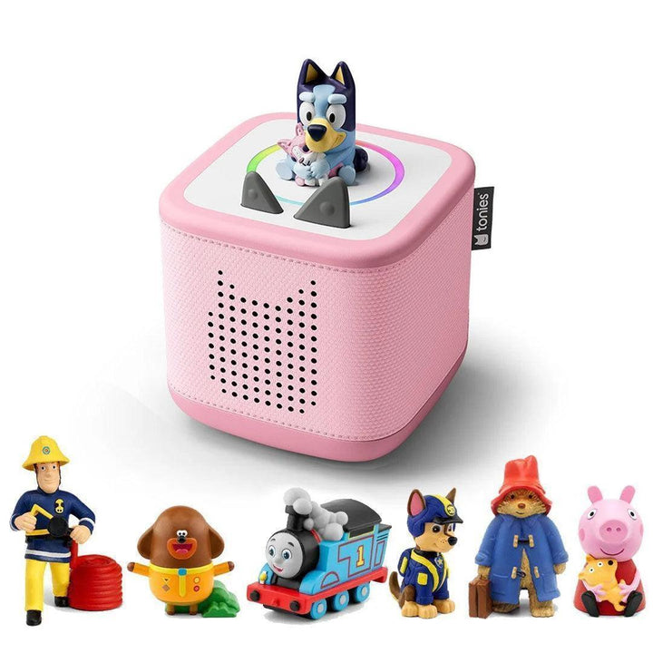 Tonies Toniebox 2 Bundle - TV Favourites (8pc)-Audio Players-Cloud Pink-Without Headphones | Natural Baby Shower