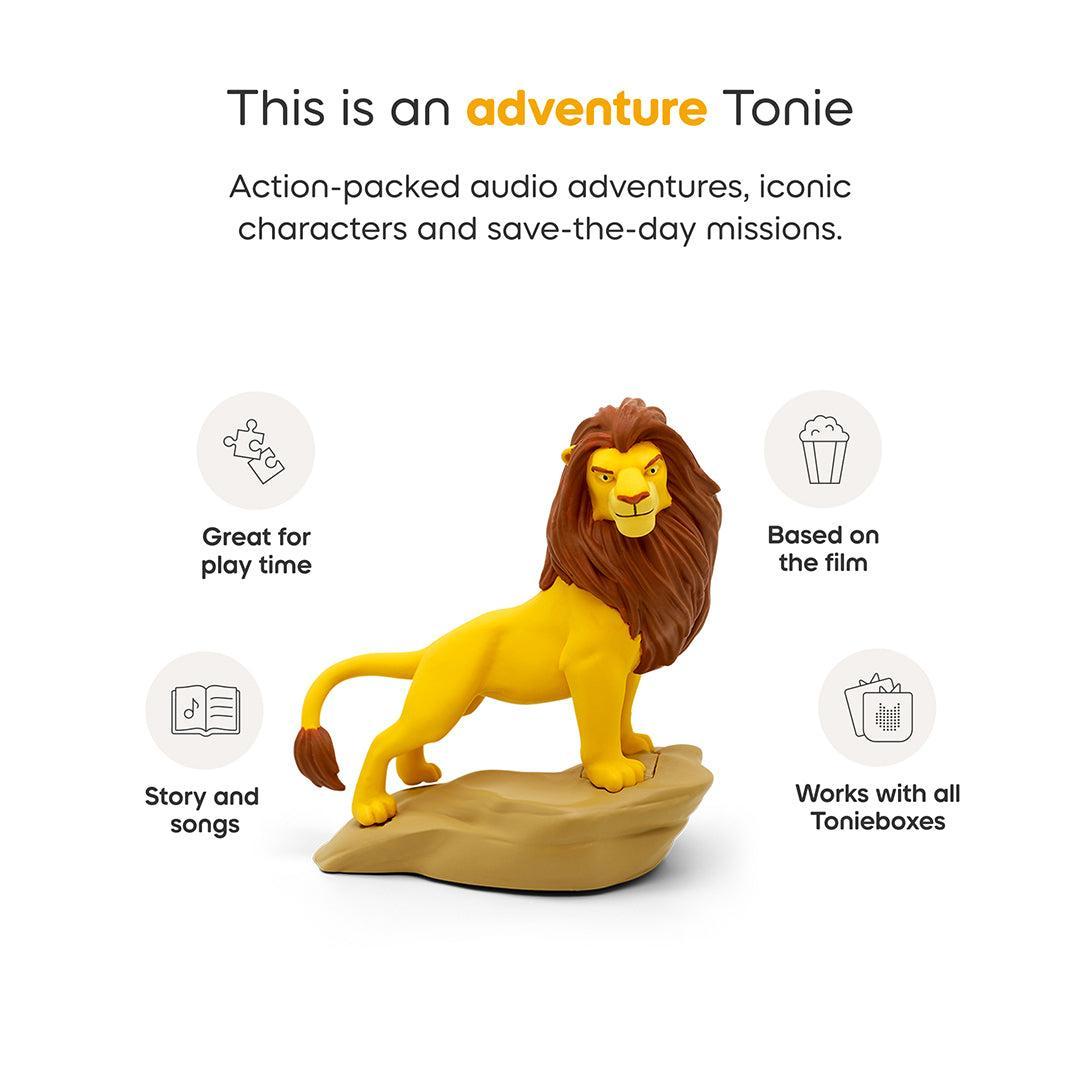 Tonies Toniebox 2 Play Set with Lion King Simba Tonie, Tonieplay Game, Tonieplay Controller - Red-Audio Players-Red- | Natural Baby Shower