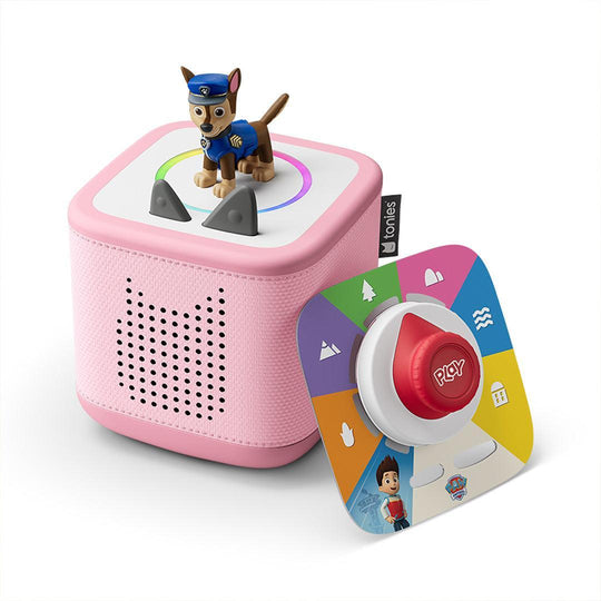 Tonies Toniebox 2 Play Set with PAW Patrol Chase Tonie, Tonieplay Game, Tonieplay Controller - Pink-Audio Players-Pink- | Natural Baby Shower