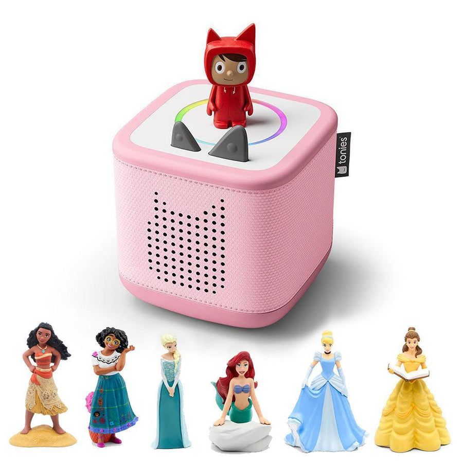 Tonies Toniebox 2 Bundle - Disney Princess (7pc)-Audio Players-Pink- | Natural Baby Shower