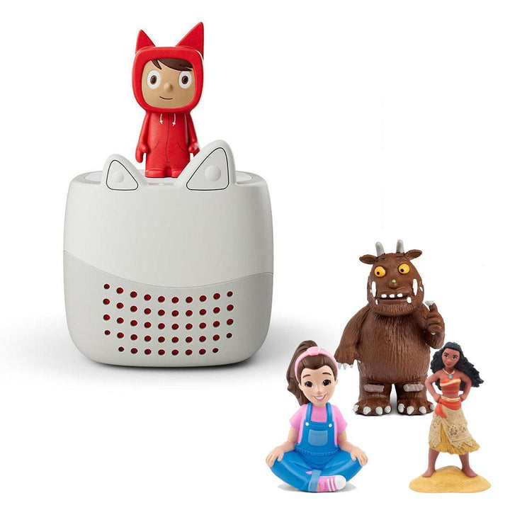 Tonies Toniebox Lite Build Your Own Bundle | 3 Tonies + Creative-Audio Players- | Natural Baby Shower