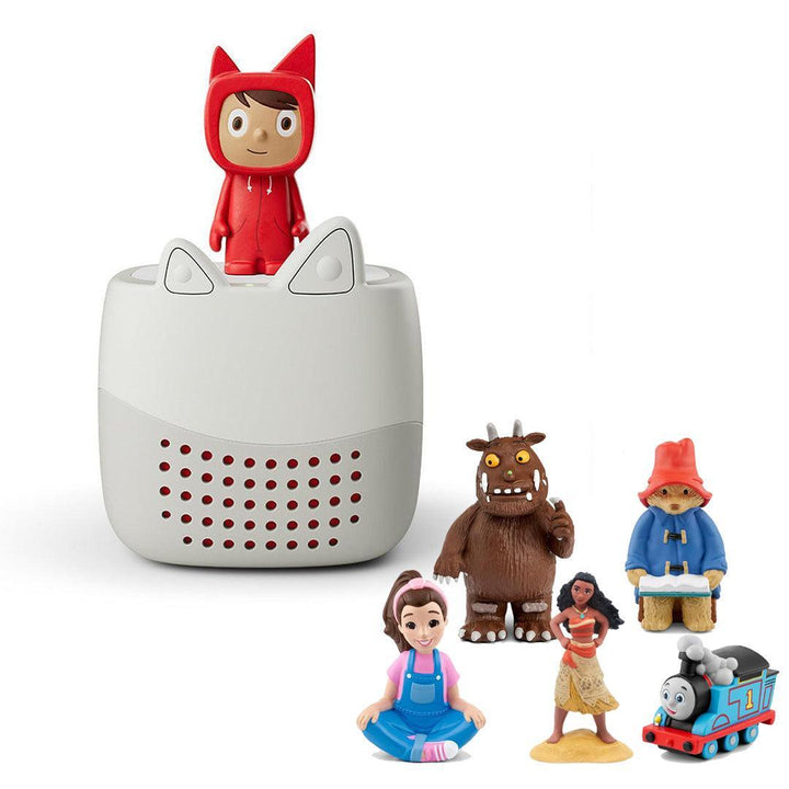 Tonies Toniebox Lite Build Your Own Bundle | 5 Tonies + Creative-Audio Players- | Natural Baby Shower