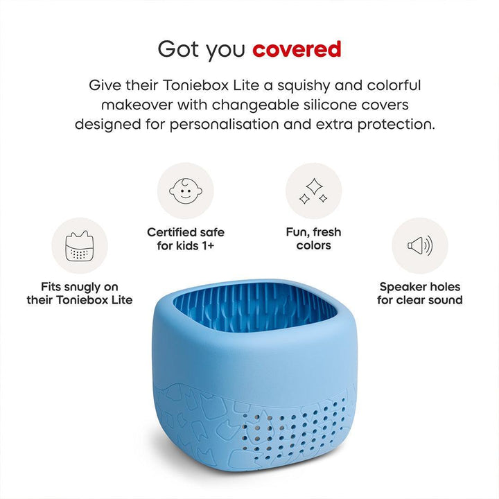 Tonies Toniebox Lite Cover - Arctic Blue-Audio Player Accessories-Arctic Blue- | Natural Baby Shower