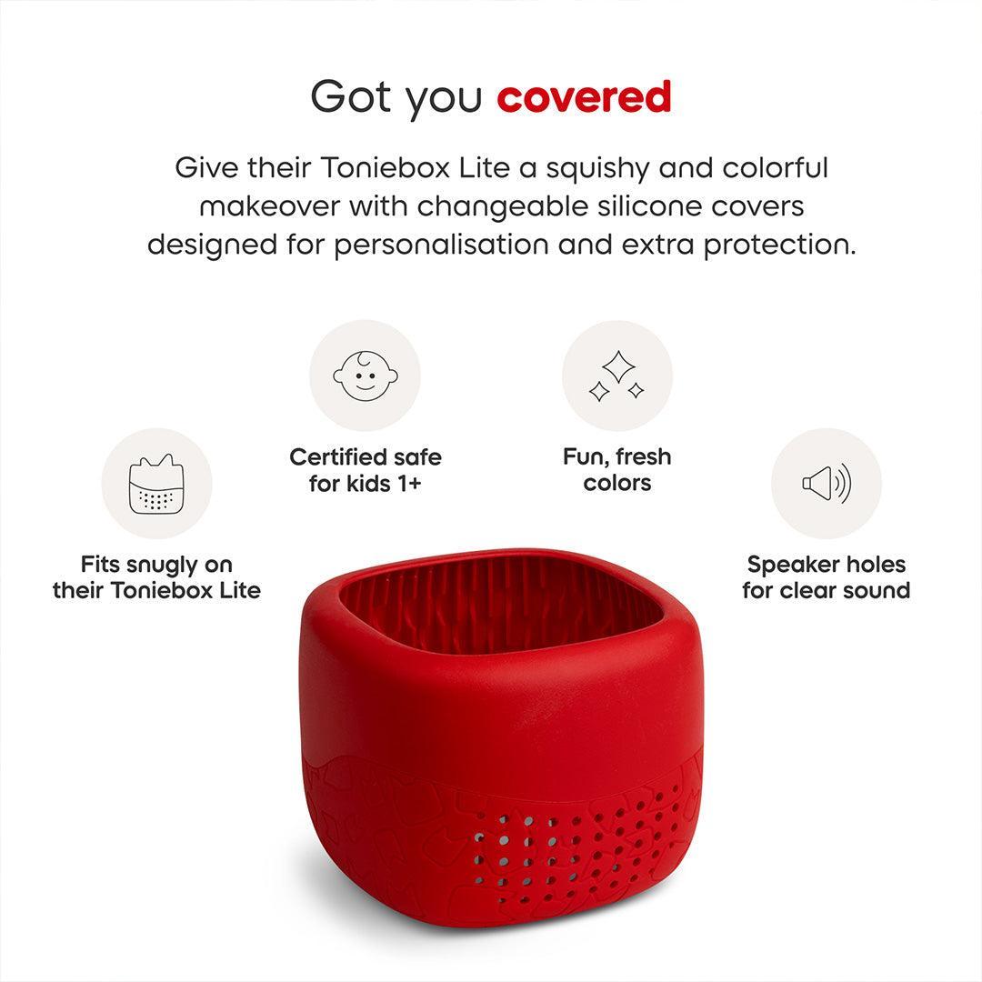 Tonies Toniebox Lite Cover - Sunset Red-Audio Player Accessories-Sunset Red- | Natural Baby Shower