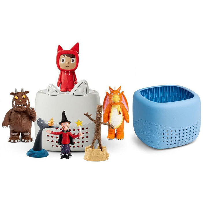 Tonies Toniebox Lite Bundle - Julia Donaldson (6pc)-Audio Players-With Arctic Blue Lite Cover- | Natural Baby Shower