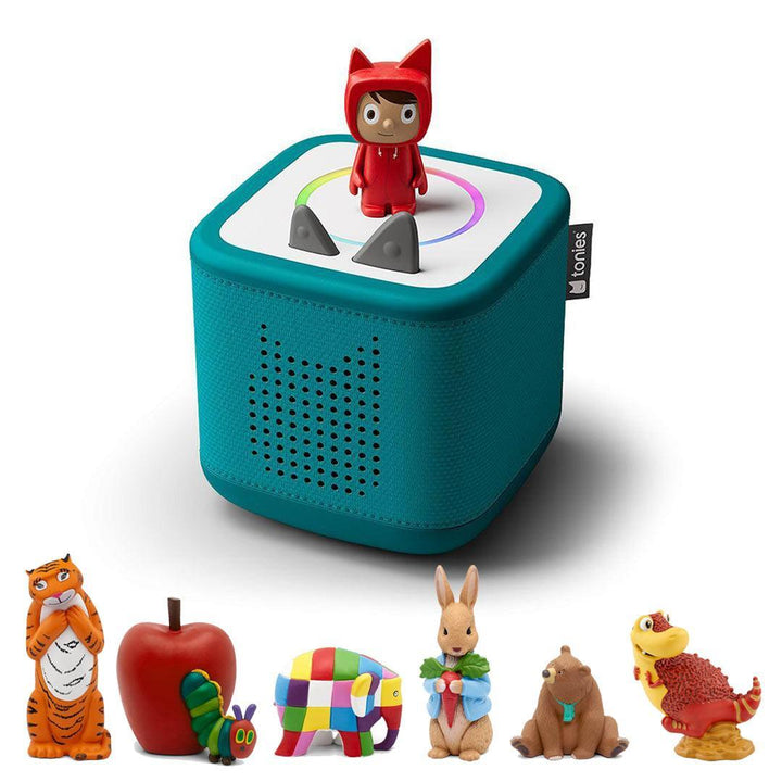 Tonies Toniebox 2 Bundle - Story Time (7pc)-Audio Players-Teal- | Natural Baby Shower