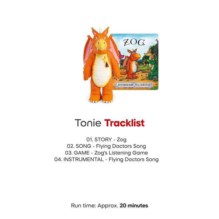 Tonies Julia Donaldson - Zog-Audio Player Cards + Characters- | Natural Baby Shower