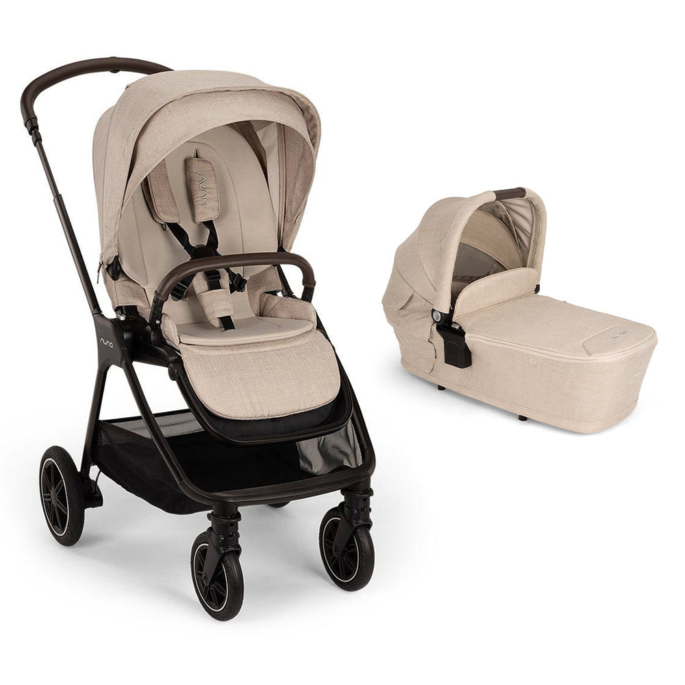 Nuna TRIV NEXT Pushchair - Biscotti-Strollers-Biscotti-With Carrycot | Natural Baby Shower