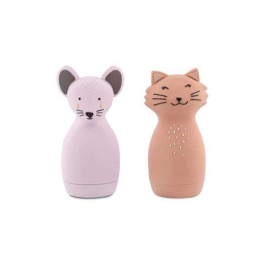 Trixie Bath Toy Squeezy Animals - Mrs. Cat & Mrs. Mouse-Bath Toys-Mrs. Cat & Mrs. Mouse- | Natural Baby Shower