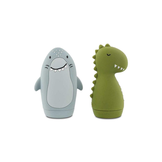 Trixie Bath Toy Squeezy Animals - Mr. Shark & Mr. Dino-Bath Toys-Mr. Shark & Mr. Dino- | Natural Baby Shower