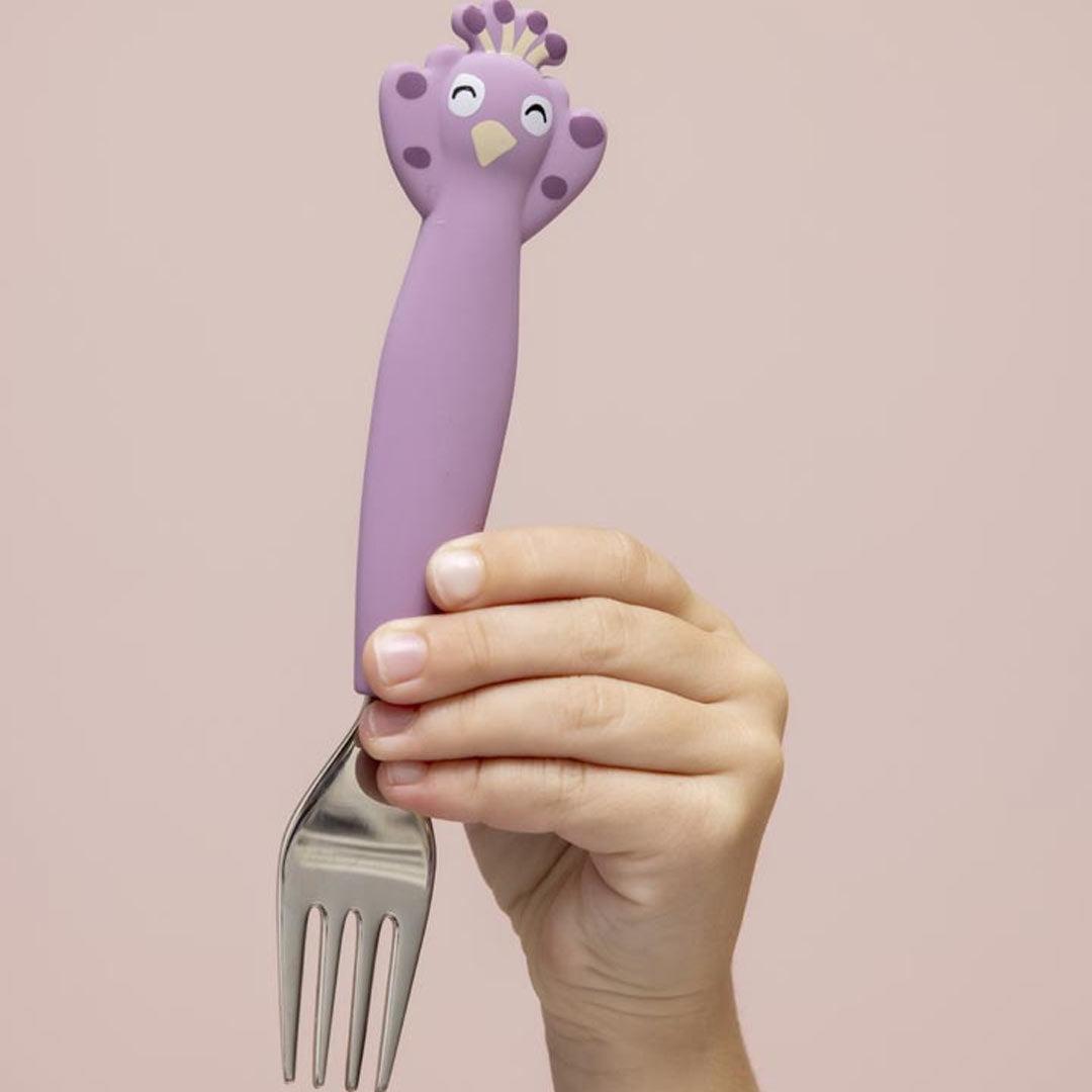 Trixie Silicone Cutlery Set 3-Pack - Mrs. Peacock-Cutlery-Mrs. Peacock- | Natural Baby Shower