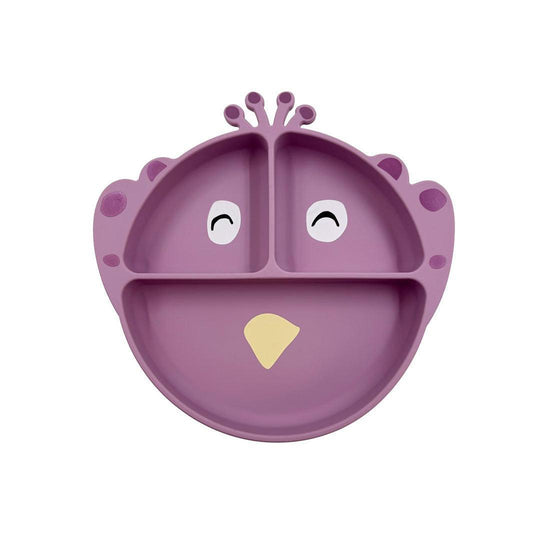 Trixie Silicone Divided Suction Plate - Mrs. Peacock-Plates-Mrs. Peacock- | Natural Baby Shower