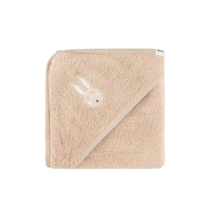 Trixie Hooded Towel - Aura Rabbit-Bath Towels-Aura Rabbit-75x75cm | Natural Baby Shower