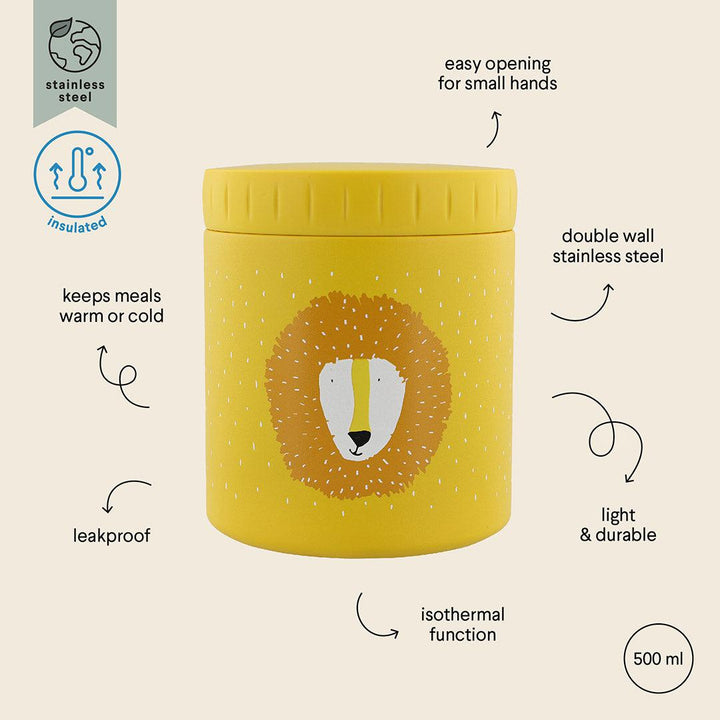 Trixie Insulated Lunch Pot - Mr Lion-Food Storage-Mr Lion-500ml | Natural Baby Shower