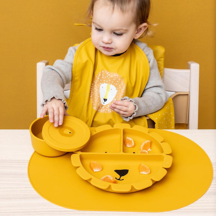 Trixie Silicone Divided Suction Plate - Mr Lion-Plates-Mr Lion- | Natural Baby Shower