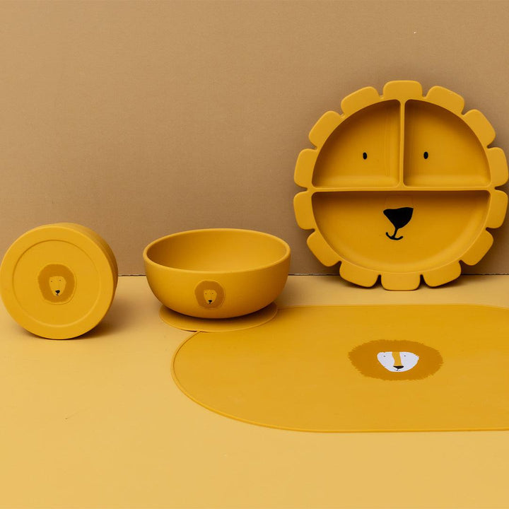Trixie Silicone Divided Suction Plate - Mr Lion-Plates-Mr Lion- | Natural Baby Shower
