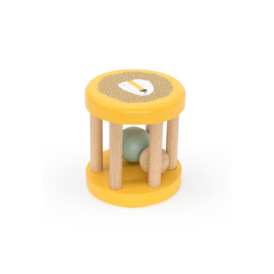 Rocking Rattle Trixie Wooden Rolling Rattle - Mr Lion