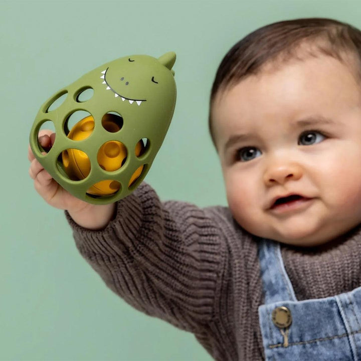 Trixie Silicone Sensory Rattle - Mr. Dino-Rattles-Mr. Dino-One Size | Natural Baby Shower