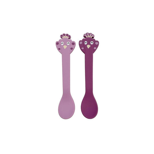 Trixie Silicone Spoon 2-Pack - Mrs. Peacock-Cutlery-Mrs. Peacock- | Natural Baby Shower