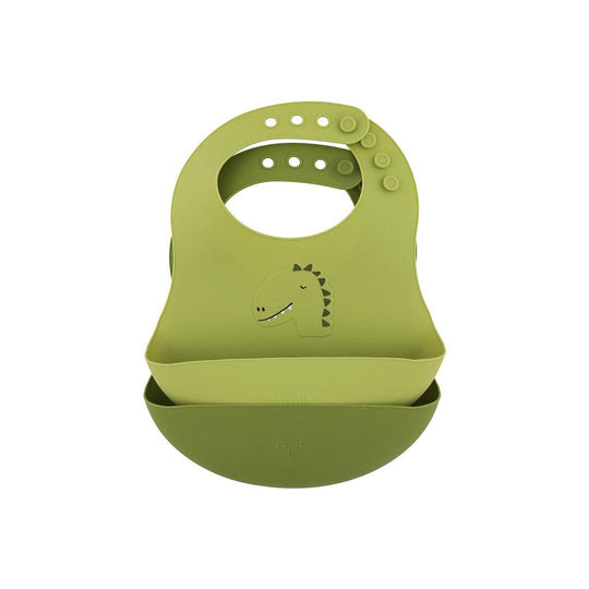 Trixie Silicone Bibs 2 Pack - Mr. Dino-Bibs-Mr. Dino- | Natural Baby Shower