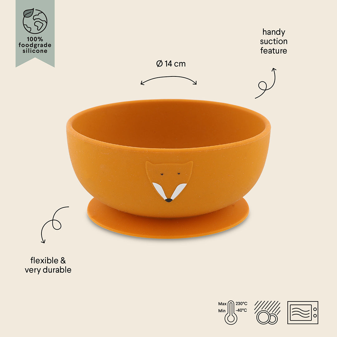 Trixie Silicone Bowl With Suction - Mr Fox